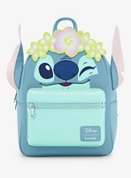 Loungefly Disney Stitch Flower Crown Mini Backpack