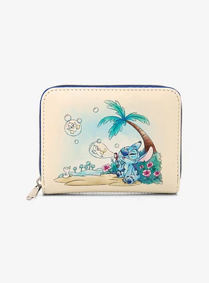 Loungefly Disney Stitch Bubble Mini Zipper Wallet