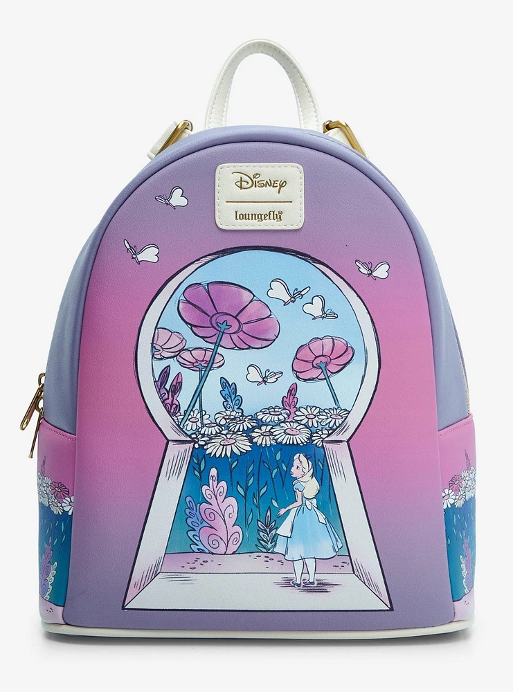 Loungefly Disney Alice In Wonderland Keyhole Mini Backpack