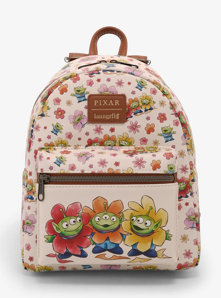 Loungefly Disney Pixar Toy Story Aliens Floral Mini Backpack