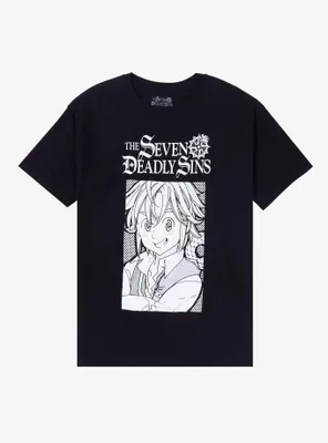 The Seven Deadly Sins Meliodas Black & White T-Shirt