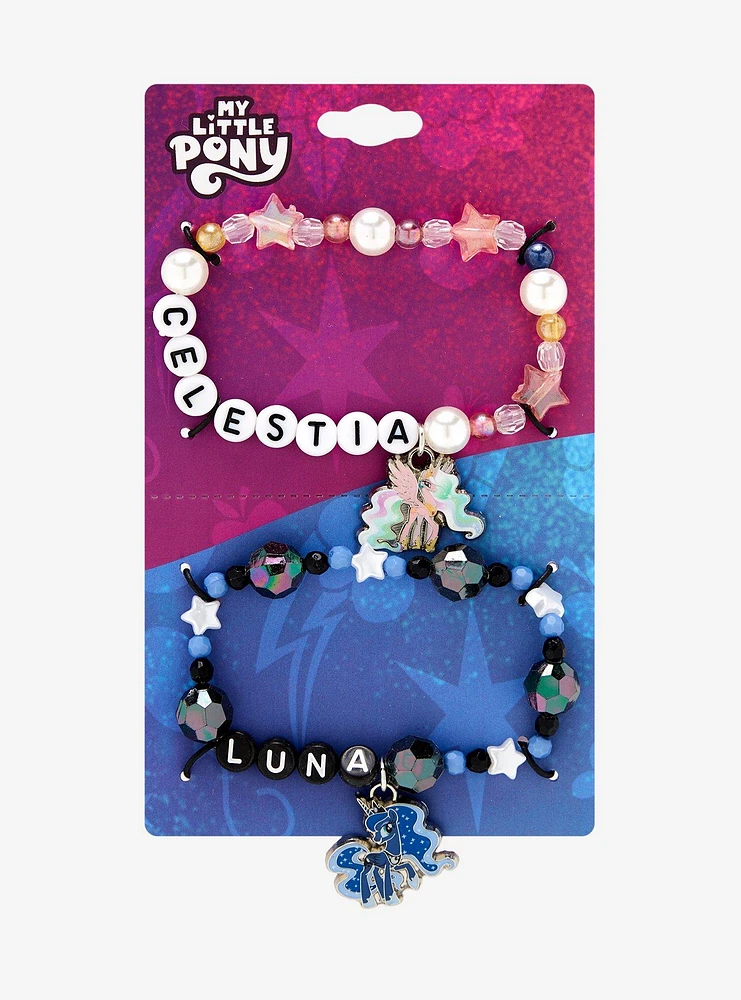 My Little Pony Celestia & Luna Best Friend Bead Bracelet Set