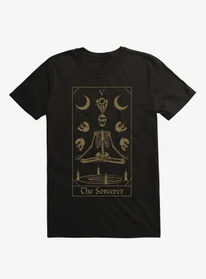 Skeleton Sorcerer Tarot Card T-Shirt