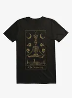 Skeleton Sorcerer Tarot Card T-Shirt