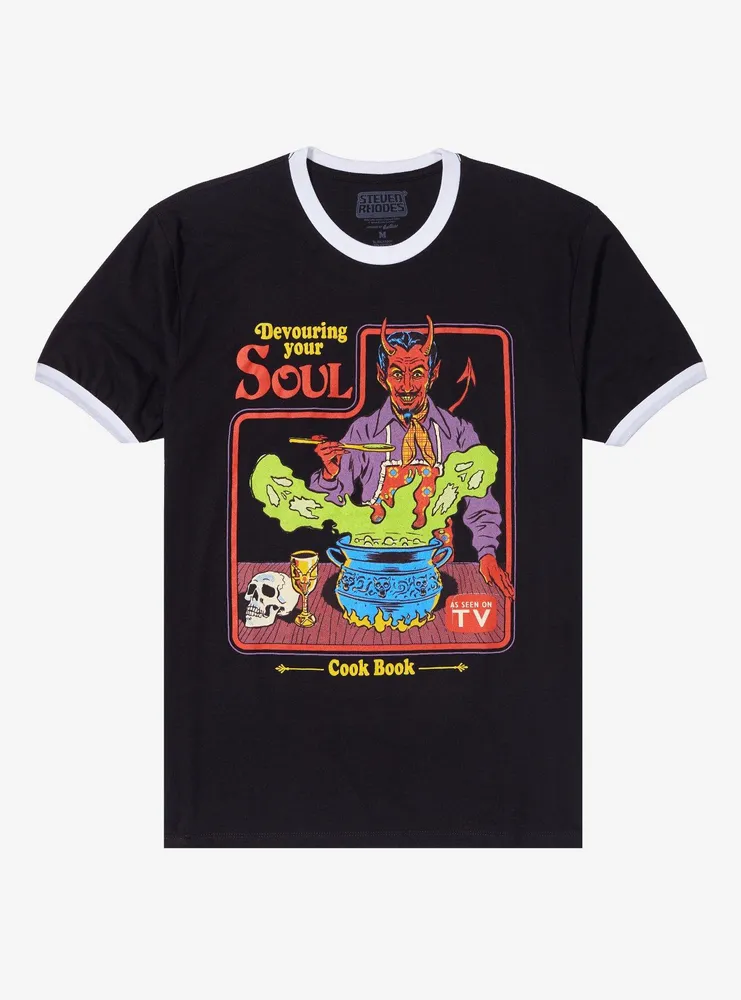 Steven Rhodes Devouring Your Soul Ringer T-Shirt