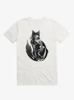 Skeleton Cat T-Shirt By Mercredi Fauve