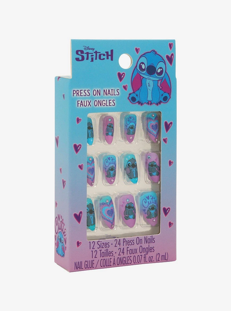 Disney Lilo & Stitch Y2K Heart Faux Nail Set