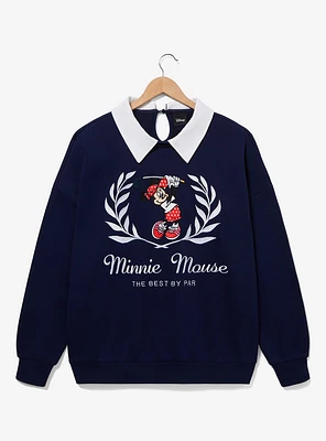 Disney Minnie Mouse Golf Collared Women's Plus Crewneck - BoxLunch Exclusive