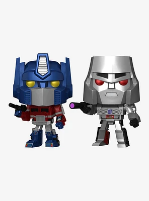 Funko Transformers Pop! Retro Toys Optimus Prime & Megatron Vinyl Figure Set Hot Topic Exclusive