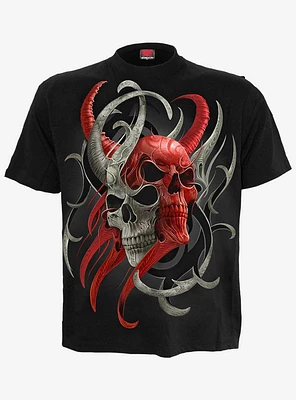 Spiral Skull Synthesis T-Shirt Black