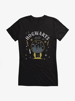 Harry Potter Hogwarts Snowglobe Girls T-Shirt