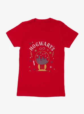 Harry Potter Hogwarts Snowglobe Womens T-Shirt