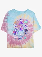 Devil's Candy Chibi Jumble Womens Tie-Dye Crop T-Shirt