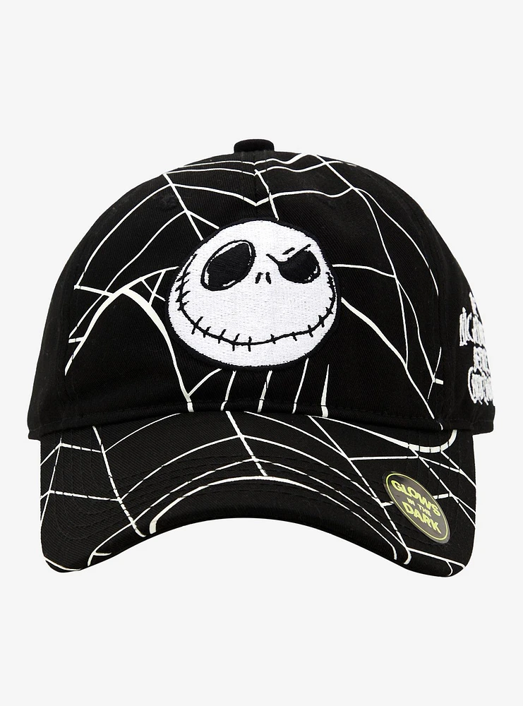 The Nightmare Before Christmas Jack Web Glow-In-The-Dark Dad Cap