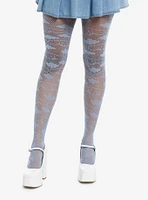 Blue Cinnamoroll Clouds Fishnet Tights