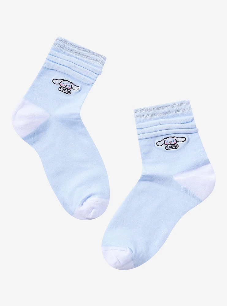 Cinnamoroll Patch Ruched Ankle Socks