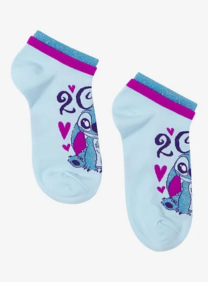 Disney Lilo & Stitch 2 Cute Double Cuff No-Show Socks