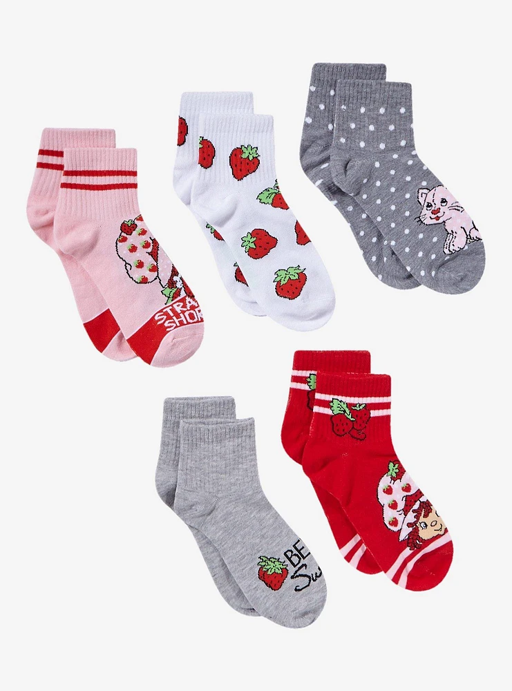 Strawberry Shortcake Ankle Socks 5 Pair