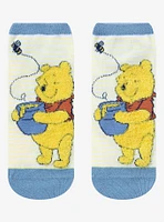 Disney Winnie The Pooh Hunny Pot Fuzzy No-Show Socks