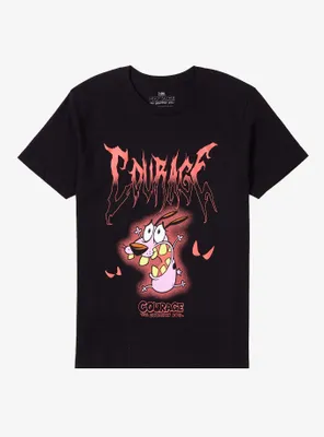 Courage The Cowardly Dog Metal T-Shirt