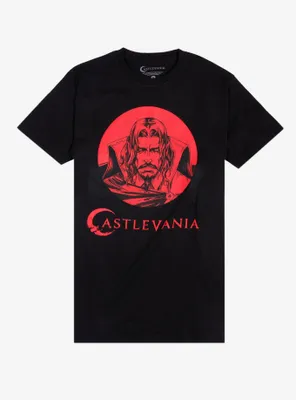 Castlevania Dracula Red Circle Portrait T-Shirt