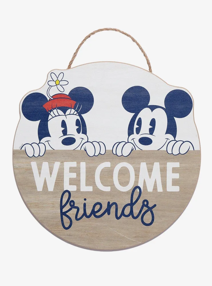 Disney Mickey & Minnie Welcome Friends Hanging Wall Art