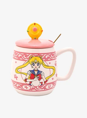 Sailor Moon Portrait Mug with Lid & Spoon