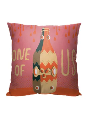 The Lost Boys Drink From The Bottle Printed Throw Pillow