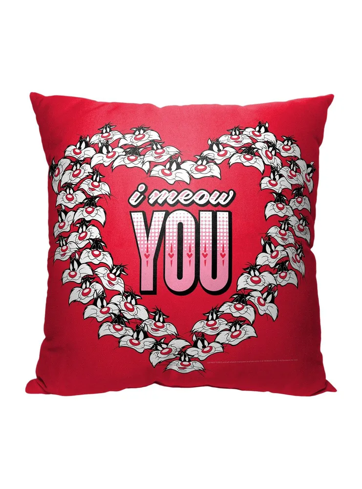 Looney Tunes Meow You Printed Throw Pillow