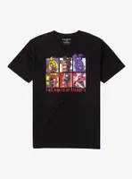 Five Nights At Freddy's Animatronics Grid T-Shirt