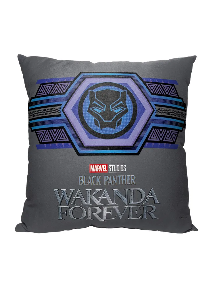 Marvel Black Panther Emblem Printed Throw Pillow