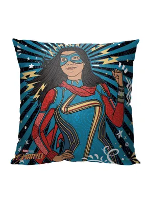 Marvel Ms Marve Bold Kamala Printed Throw Pillow