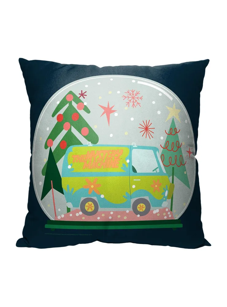 Scooby-Doo! Mystery Machine Globe Printed Throw Pillow