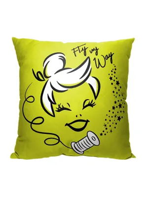 Disney100 Tinker Bell Fly My Way Printed Throw Pillow