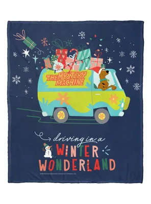 Scooby-Doo! Driving In A Winter Wonderland Silk Touch Throw Blanket