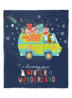 Scooby-Doo! Driving In A Winter Wonderland Silk Touch Throw Blanket