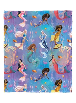 Disney The Little Mermaid Daughters of Triton Silk Touch Throw