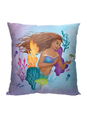 Disney The Little Mermaid Fish Friends Printed Throw Pillow