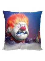 Year Without A Santa Claus Flaming Hot Head Printed Throw Pillow