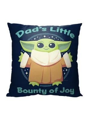 Star Wars The Mandalorian Dads Bounty Of Joy Printed Throw Pillow