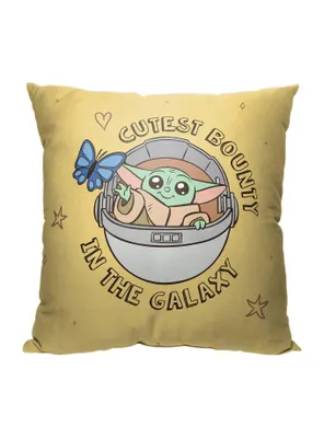 Star Wars The Mandalorian Cutest Bounty Printed Pillow