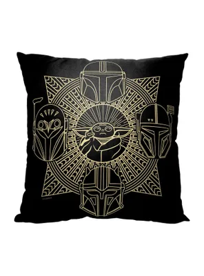 Star Wars The Mandalorian Golden Group Printed Pillow