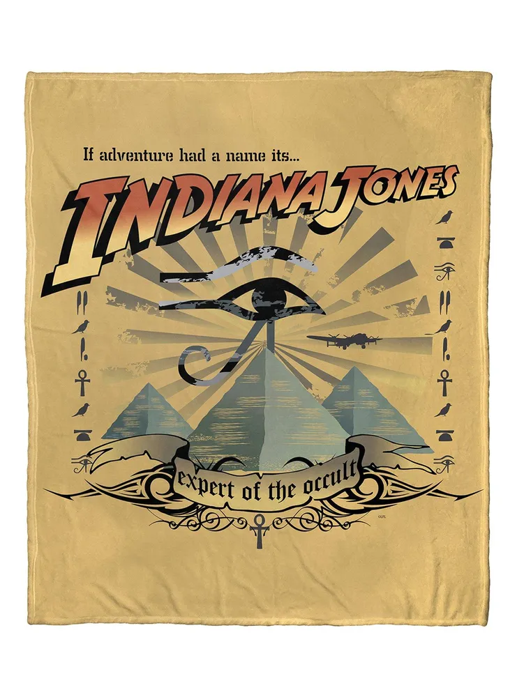 Disney Indiana Jones Expert Of The Occult Silk Touch Throw