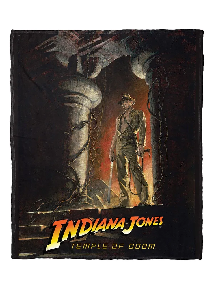 Disney Indiana Jones Temple Of Doom Silk Touch Throw