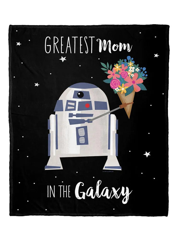 Star Wars Best Mom In The Galaxy Silk Touch Throw Blanket