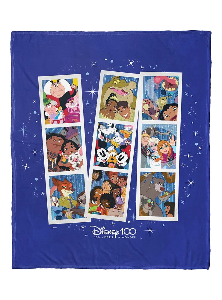 Disney100 Mickey Mouse Photo Strips Silk Touch Throw Blanket