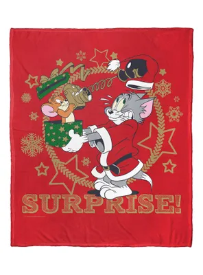 Tom And Jerry Surprise Silk Touch Throw