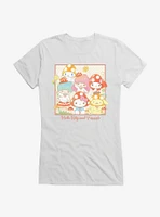 Hello Kitty And Friends Mushroom Hats Portrait Girls T-Shirt