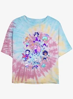 Devil's Candy Chibi Jumble Girls Tie-Dye Crop T-Shirt
