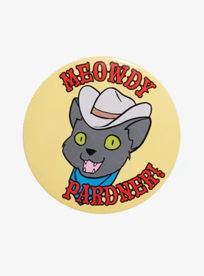 Meowdy Pardner! Cat 3 Inch Pin